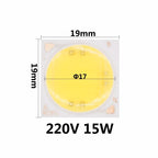 AC220V 10W 15W 20W New Ceramics COB LED Bulbs Chip Lamp Smart IC Good Quality Chip For Outdoor FloodLight DIY Warm White