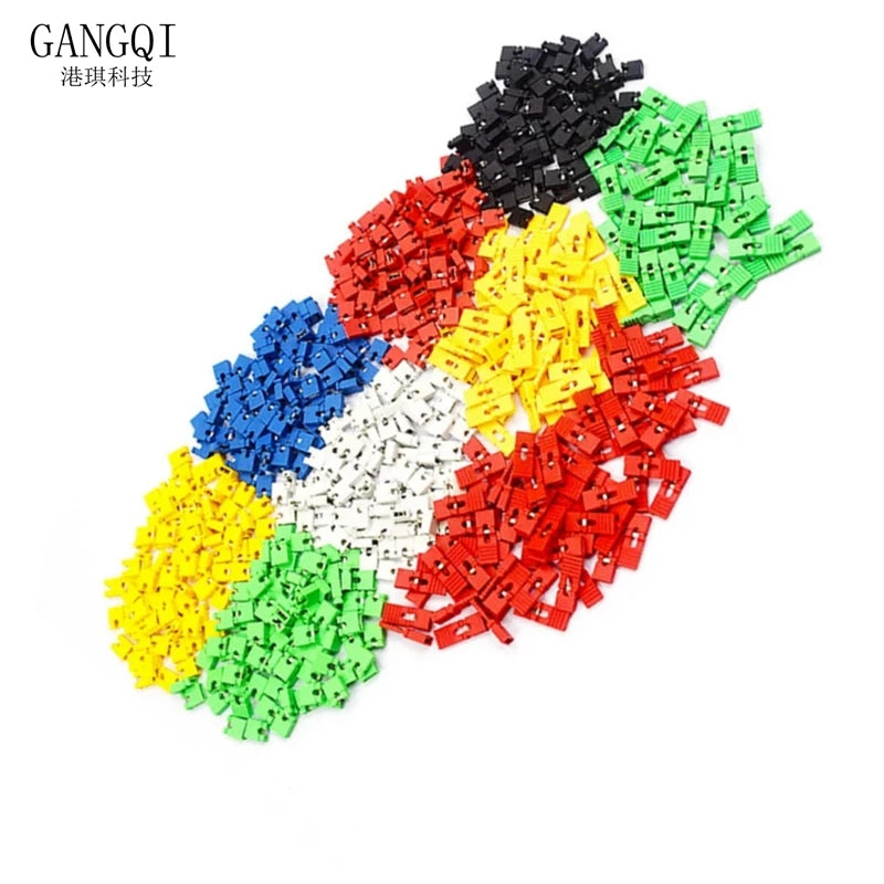 100PCS 2.54mm Jumper Cap Pin Header Jumper Blocks Connector For Circuit Board 2.54 Spacing Motherboard and/or Expansion Card G25