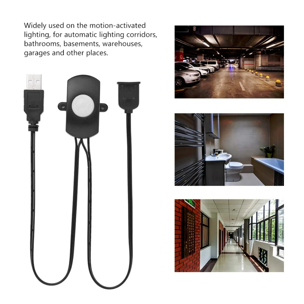 DC 5A 5-24V Infrared PIR Motion Sensor Detector Automatic Switch For LED Light Strip Intelligent Sensing Switch