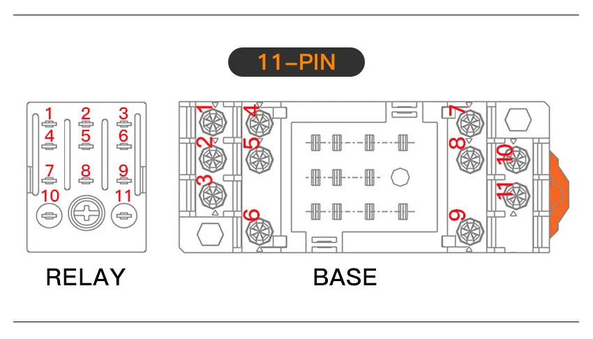 Relay MY4P HH54P MY4NJ Coil General DPDT Micro Mini Electromagnetic Relay Switch with Socket Base LED AC 110V 220V DC 12V 24V