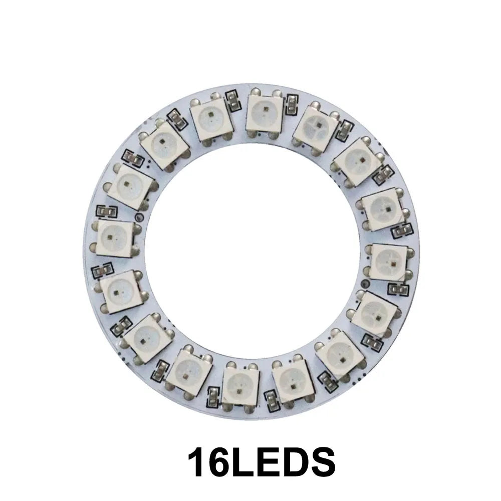 WS2812B 5050 RGB Led Digital Panel Light Matrix Flexible Screen  WS2812 Ring Individually Addressable Pixels DC5V
