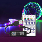 BLE WS2812B Controller BT Music for Pixel LED Strip Light SK6812 WS2811 WS2812 LED Light Strip USB 5V APP Remote Controller