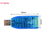Industrial USB To RS485 Communication Module Bidirectional Half Duplex Serial Line Converter TVS Protection 485 CH340G Isolated