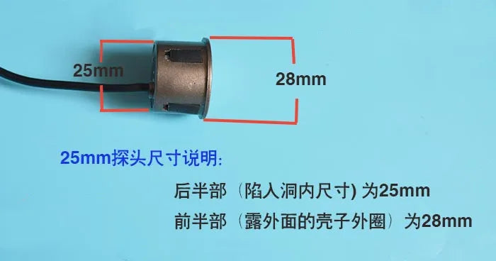 5pcs 18.8-19/21.5/25mm 22mm Car Reversing Radar Probe Buzzer Voice Sensor Reverse Backup Radar Monitor Parking Sensor Parktronic