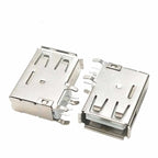 5/10Pcs USB 2.0 Type A Female Connector 90 Degree Right Angle Side Mount PCB Socket Adapter