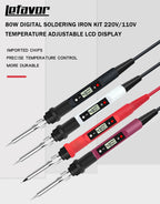 80W Digital Electric Soldering Iron Set Kit Temperature Adjustable 220V 110V  Ceramic Heater Soldering Tips Welding Tool  set