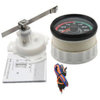 12V/24V STBD PORT Rudder Angle Meter 85mm Rudder Angle Indicator with 0-190 ohm Rudder Angle Sensor 7 Color Backlight Customized