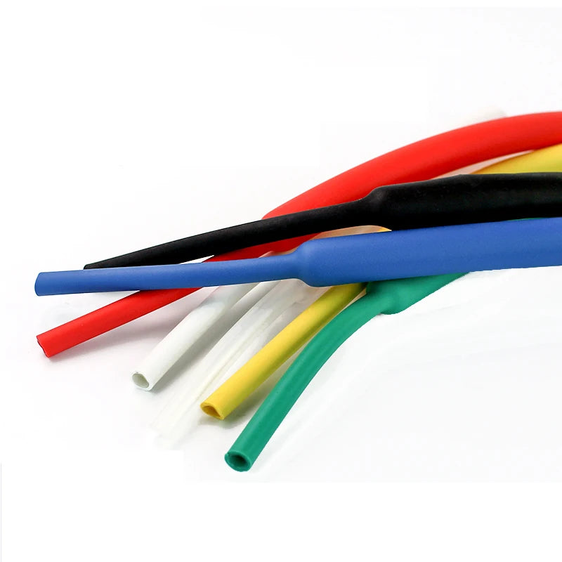 2M 1.6/2.4/3.2/4.8/6.4/7.9/9.5mm Dual Wall Heat Shrink Tube Thick Glue 3:1 Ratio Shrinkable Tubing Adhesive Lined Wrap Wire Kit