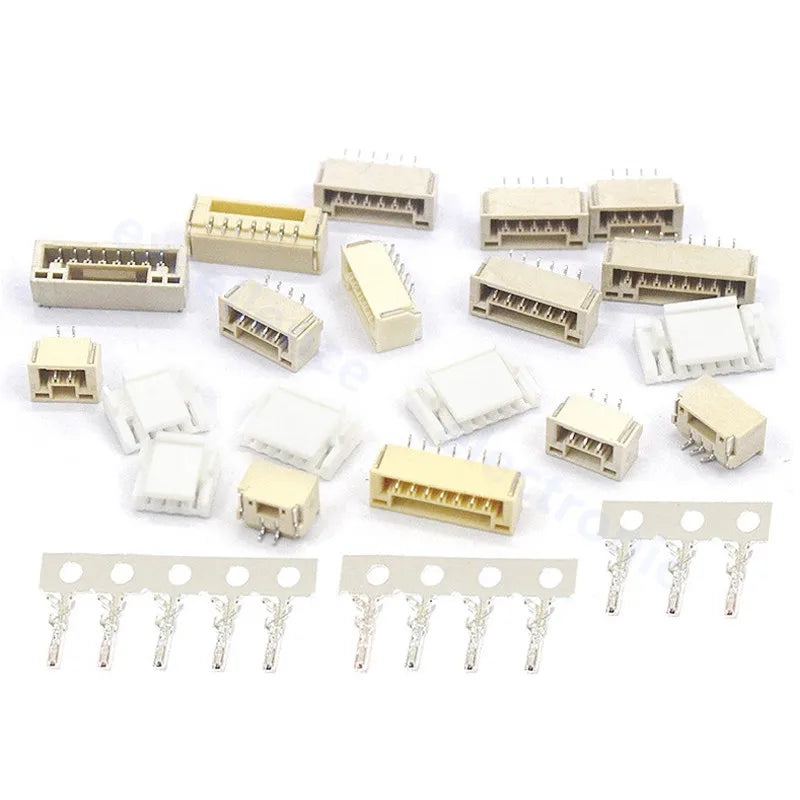 5/10sets GH1.25 GH 1.25 1.25mm with lock Connector Socket Pin Header Vertical Horizontal JST Housing Terminal 2 3 4 5 6 7 8 pin
