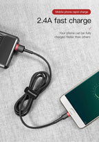 Baseus USB Micro Cable Quick Charge 3.0 Cable Fast Charging for Huawei P30 Xiaomi USB-C Charger Wire