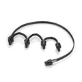 Rgeek PCI-E 6 Pin Male 1 to 4 SATA Molex Female Power Supply Splitter Supply Cable for Corsair RM650X RM750X RM850X RM1000X