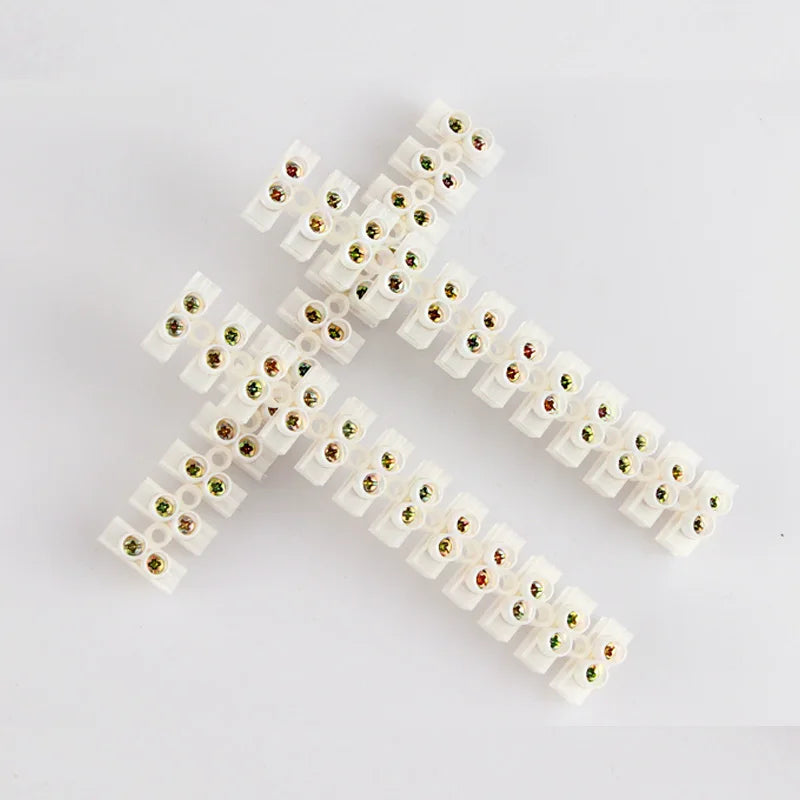 Wire connector Dual Row 12 Positions Barrier Strip Block Terminal Plastic Electrical connector terminal Screw terminal block