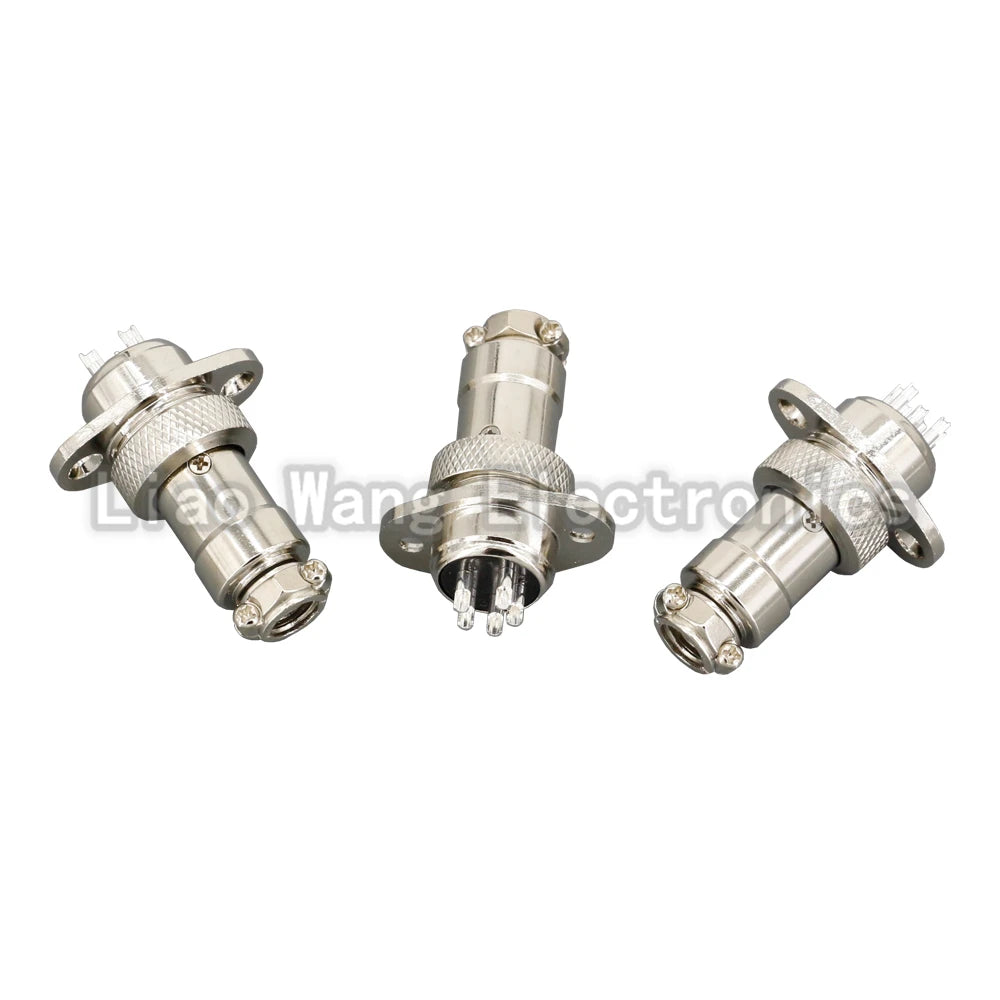 1 Set Aviation Plug and Socket GX16-2/3/4/5/6/7/8/9/10P 16MM Rhombus Flange Seat DF16 Series Aviation Column Connector