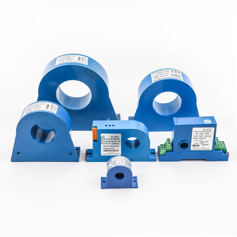100A input split core ac current transmitter 4-20ma output small hall effect current transducer