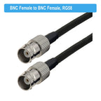 BNC Male to BNC Female Jack RF Adapter Pigtail RG58 Cable 50 Ohm RF Coaxial CCTV Camera Extension Cord RF Coax Jumper