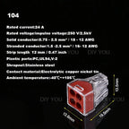 25/50/100PC DIY YOU 102/103D/104D/104/106/108 Universal Compact Wire Wiring Connector Conductor Terminal Block With Lever