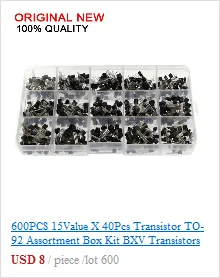 33ValuesX 20PCS=660PCS 1206 SMD Resistor Kit Assorted Kit 1ohm-1M Ohm 1%  Sample Kit