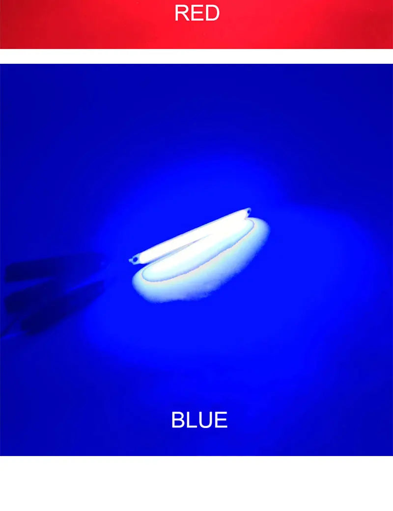 Dropshipping 120x10mm 3V 5V LED Bulb COB Strip Chip On Board  Warm Cold White Blue Red Green 5W LED Lights for COB Work Lamps