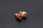 1pair/2pcs Luxury Gold plated RCA Jack Connector Panel Mount Chassis Audio Socket Plug Bulkhead with NUT Solder CUP 3Colors