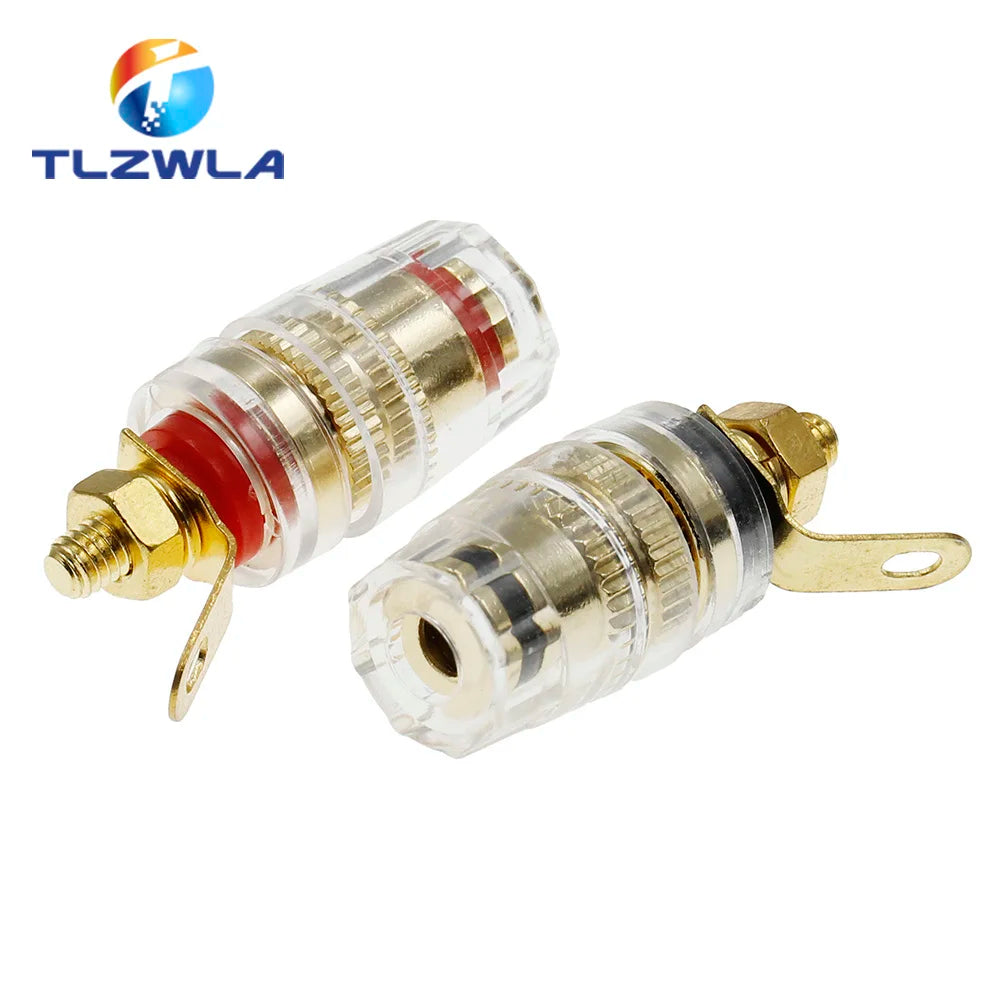 2PCS Banana Connector 4MM Amplifier The Speaker Terminal Banana Plug Socket Connector