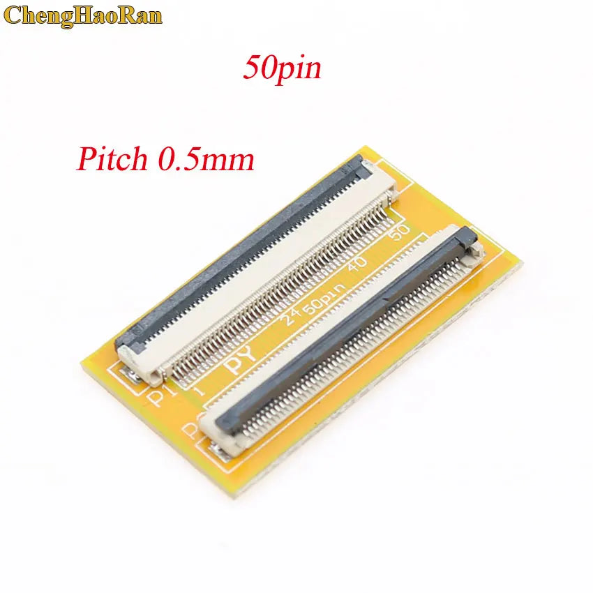 ChengHaoRan 1pc FPC FFC Flexible Flat Cable Extension Board 0.5 Pitch 6pin 10pin 12pin 24pin 30pin 40pin 50pin 60pin Connector
