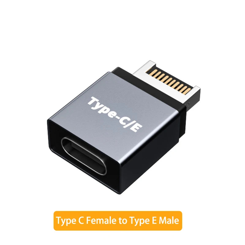 USB 3.1 Front Panel Header Type E to USB C Type C Expansion Cable Adapter Connector for Desktop Computer Motherboard Plug