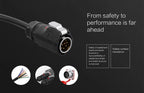 CNLINKO M24 PBT Waterproof Circular Solder Type Connector Female Plug+Male Mating Socket for Industrial Signal & Power Systems