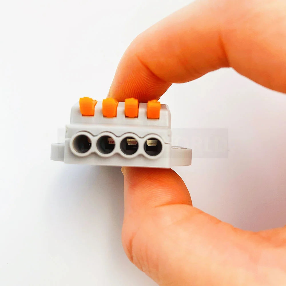 Wire Connectors KV-223-2 Terminal Block Push-in Quick Connector Docking Wiring Connector Electrical Plug-in Fast Cable Connector