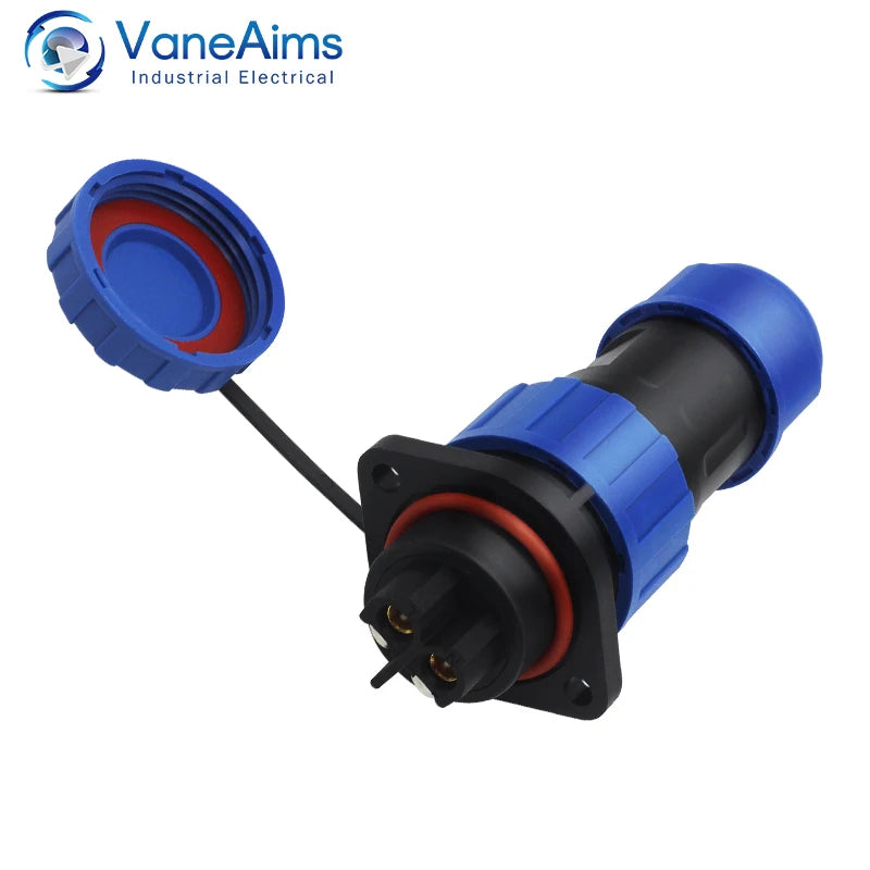 LD20 2/3/4/5/6/7/8/9/10/11/12 Pin Male + Female 20mm Circular Wire Panel Aviation Connector Socket Industrial Waterproof Connect