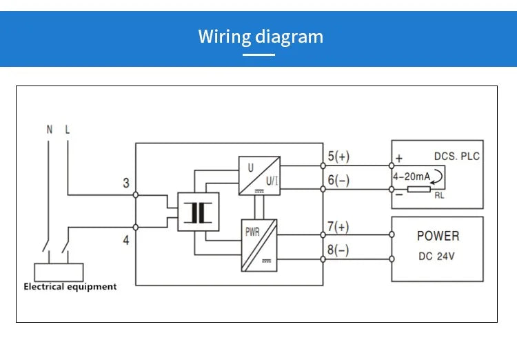 single phase AC current transducer / 0-5A / 4-20mA isolated modules / 0-10A voltage transducer