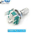 5PCS/LOT 20 Position 360 Degree Rotary Encoder EC11 w Push Button 5Pin Handle Long 15/20MM With A Built In Push Button Switch