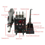 2 in 1 Soldering Station 8586  Digital Display SMD Rework Hot Air Gun Solder Iron 220V ESD Welding Desoldering Repair Tools