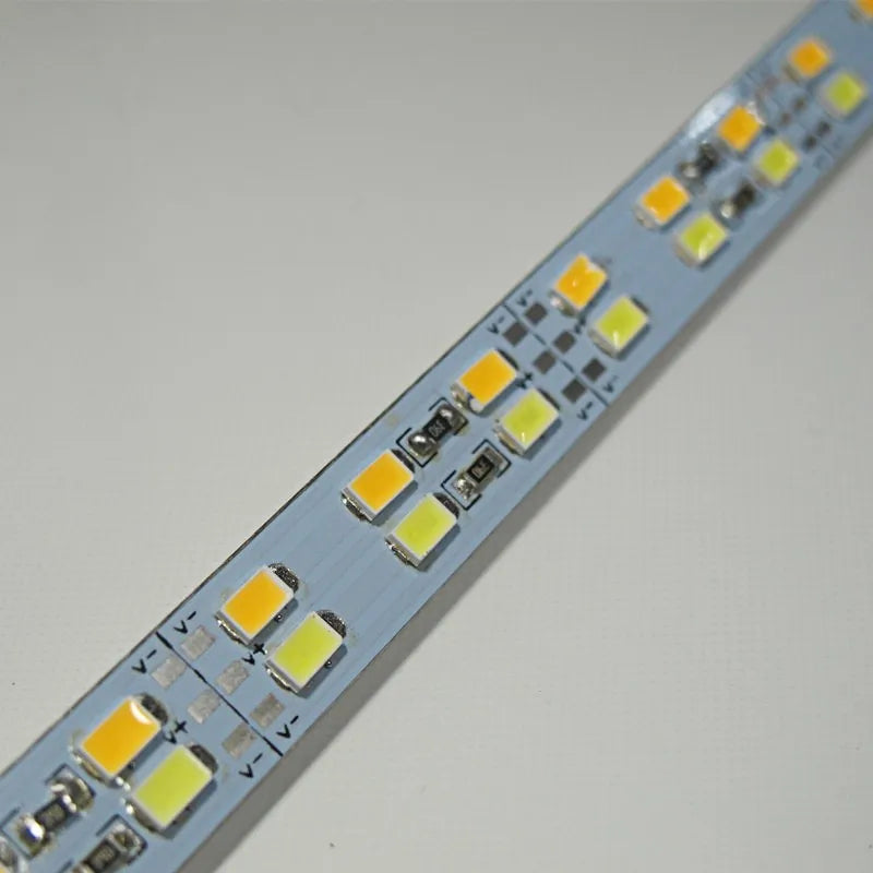 10PCS 8CM 25CM 50CM 12V 24V LED Hard Rigid Strip Bar Light Double row led strip 144leds/m SMD 5730 Superbright Warm Cool White