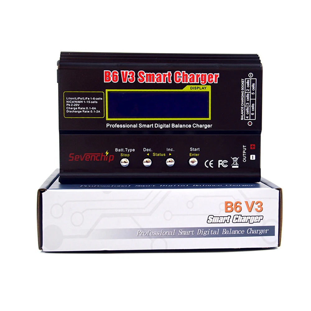 IMAX B6 V3 80W Multi-functio Lipo Balance Charger/Discharger With 12V 5A AC Adapter For RC Lipo LiHV LiIon LiFe NiCd NiMH PB