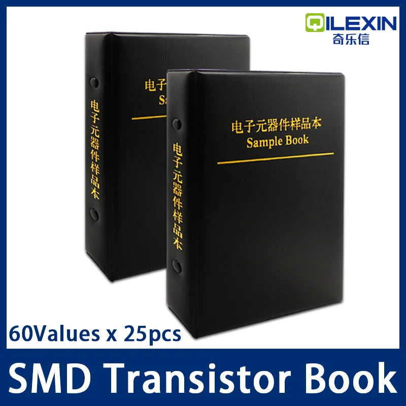 SMD Transistor triode Kit 60 kinds x25pcs SOT-23 Commonly Assorted Sample Book  Triode Book