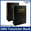 SMD Transistor triode Kit 60 kinds x25pcs SOT-23 Commonly Assorted Sample Book  Triode Book