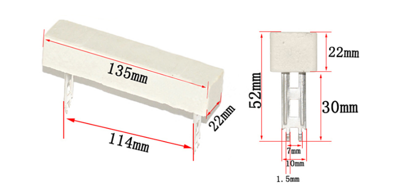 100W Cement Ceramic Resistance 5% 30R