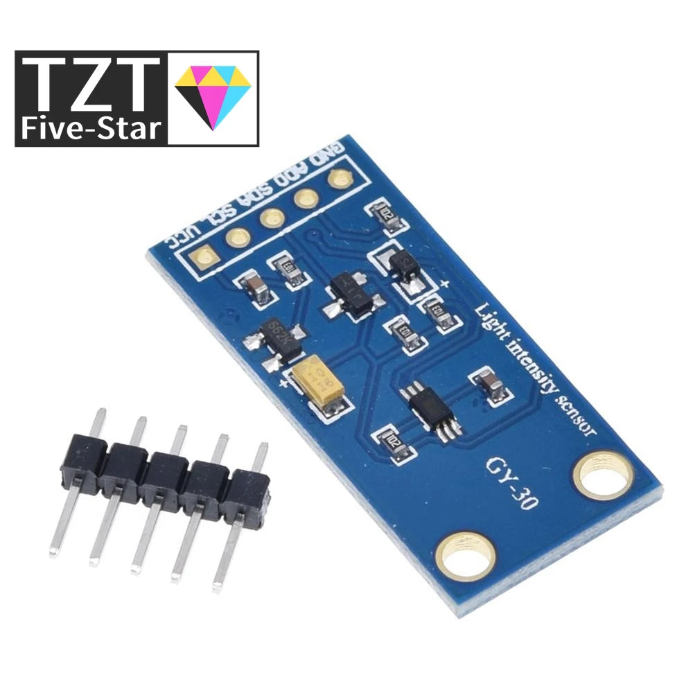TZT GY-30 BH1750 BH1750FVI Digital Light Intensity Module For Arduino AVR 3V-5V GY-302 16bitAD converter digital output module