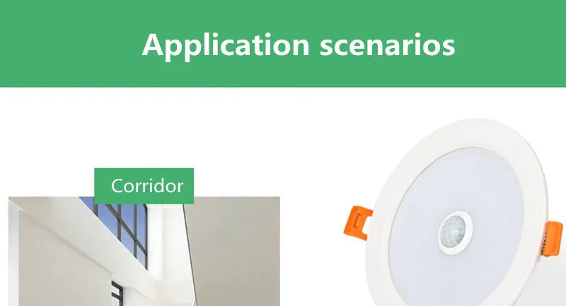 LED Downlight Smart Infrared Induction LED Ceiling Spot light 3W 5W 9W 18W 20W 220V Motion Sensor Recessed Round LED Panel Light