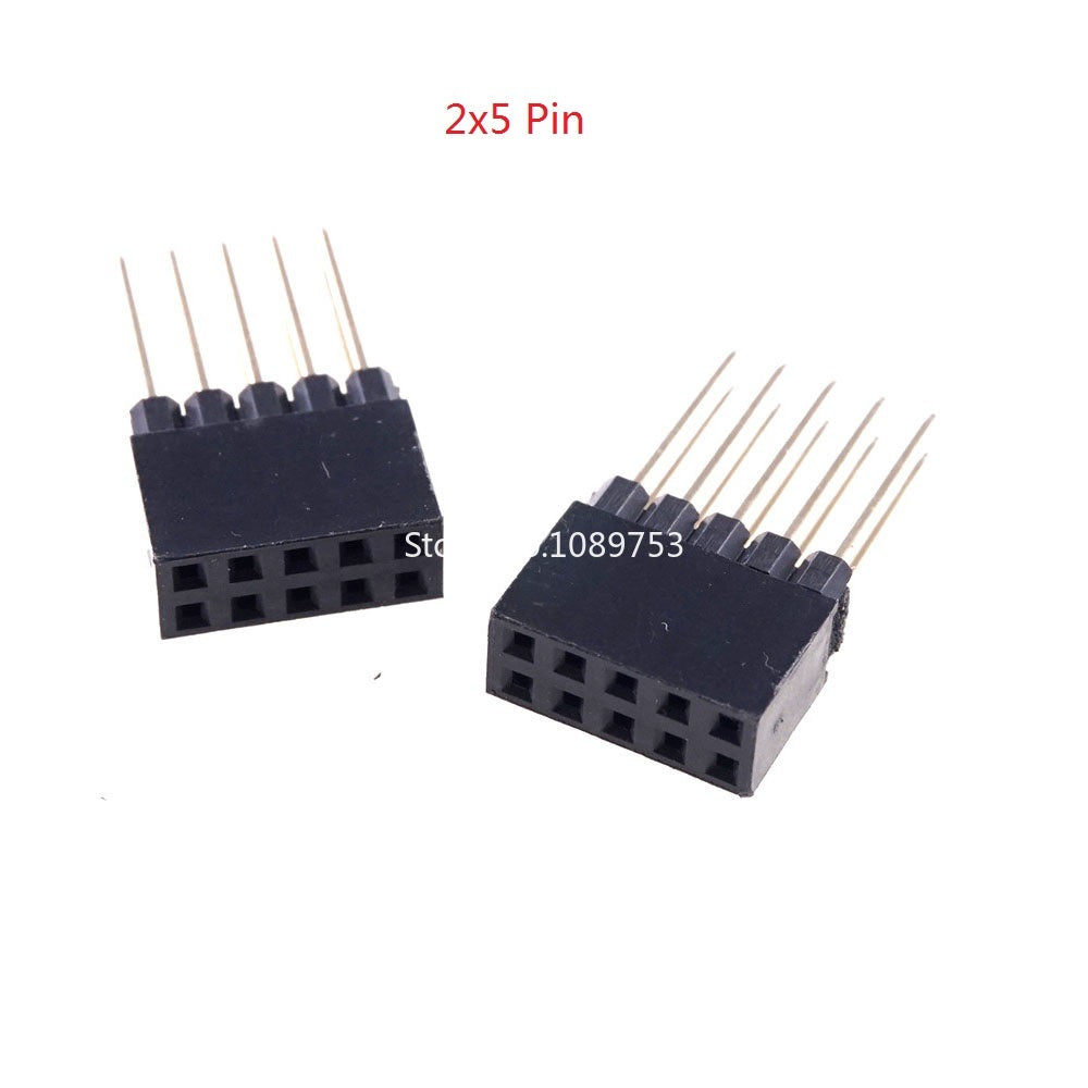 5PCS PC104 2.54mm 2x10P/16P/20P/25P/32P/40Pin Female Stacking Header Connector Dual Row 2x20P for Control Motherboard Interface
