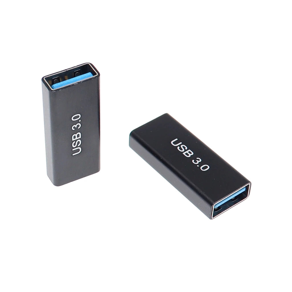 USB 3.0 Type A Female to A Female Connector Adapter AF to AF Coupler F/F Gender Changer Extender Converter for Laptop