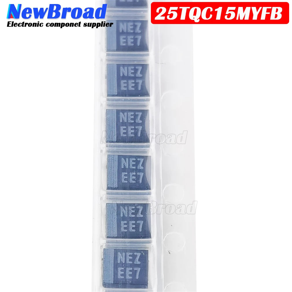 10PCS SMD Polymer Tantalum Capacitor TEPSLB21E156M8R EE7 NEZ 25V 15UF 3528 1210 B-type 25TQC15MYFB
