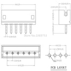 440Pcs/1Box ZH 1.5mm Pitch Straight Pins Header Connector Terminals Kit Plug Plastic Housing Header Crimp Connector