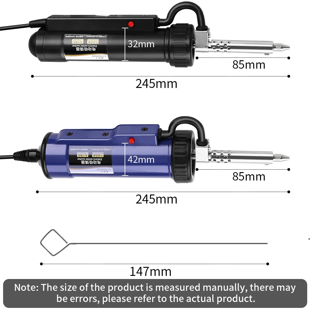 LUXIANZI 40W Desoldering Machine 2IN1 Electric Soldering Iron Suction Tin Sucker Vacuum Gun Hand Welding Tool Desoldering Pump