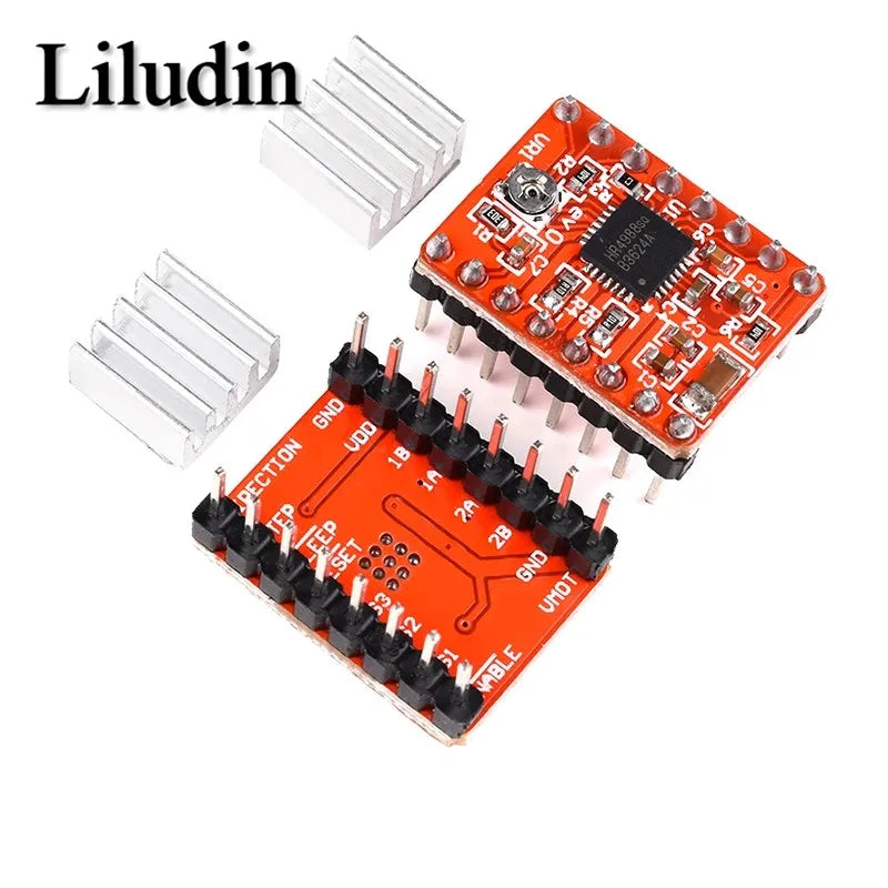 3D Printer Parts StepStick A4988 DRV8825 Stepper Motor Driver With Heat sink Carrier Reprap RAMPS 1.4