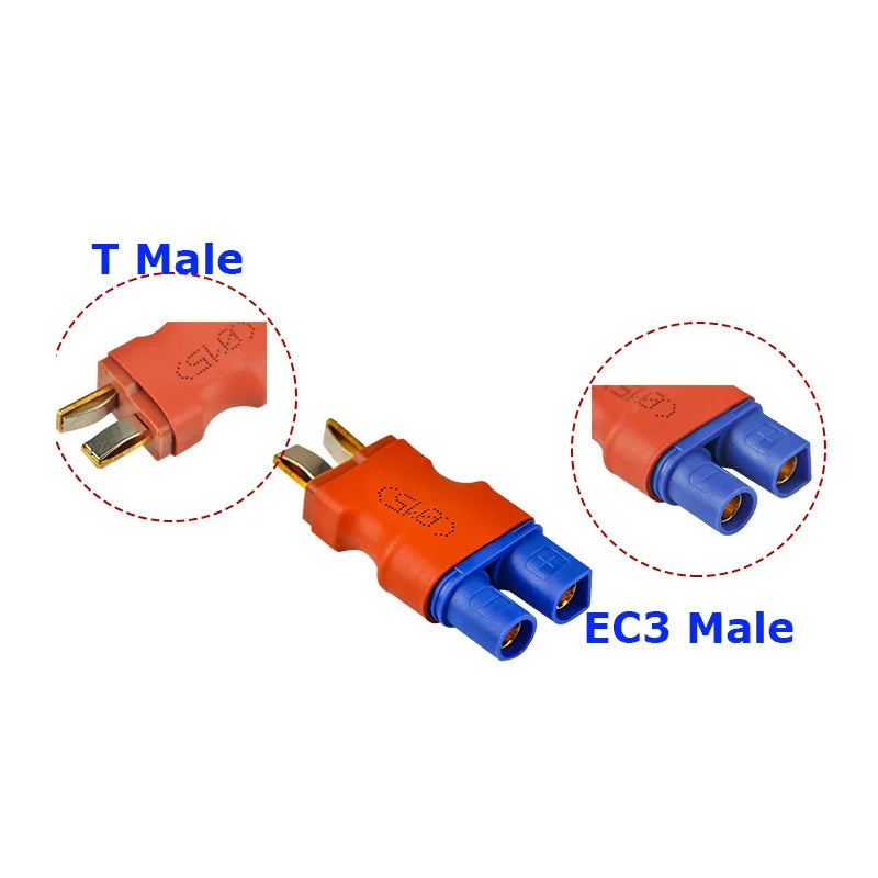 Amass Adapter XT60 to XT90 EC5 EC3 TRX T Deans XT30U Female Male Connectors 4.0mm Banana Plug RC Lipo Battery Control Parts DIY