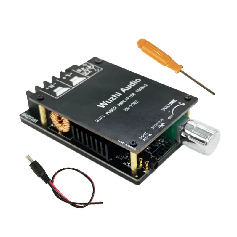 2*100W Bluetooth 5.0 TPA3116D2 Audio Power Amplifier Stereo HiFi Class D Digital TPA3116 Home Theater AUX Mini Music AMP