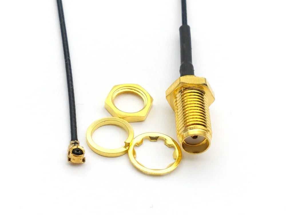 50pcs/100pcs/400pcs Brass SMA Female Nut Bulkhead to U.FL Ufl Female 1.13 Cable Pigtail