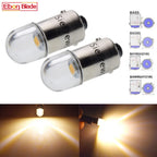 10X BA9S T4W BAX9S BAY9S BAW9S LED Lights Bulb For Auto Interior Dome Map Reading Light Side Marker Lamp Warm White 6V 12V 24V