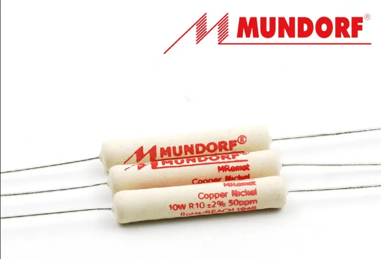 2pcs/lot MUNDORF Mcap Classic 10W MREC-10 series classic non-inductive wire wound frequency divider resistor free shipping
